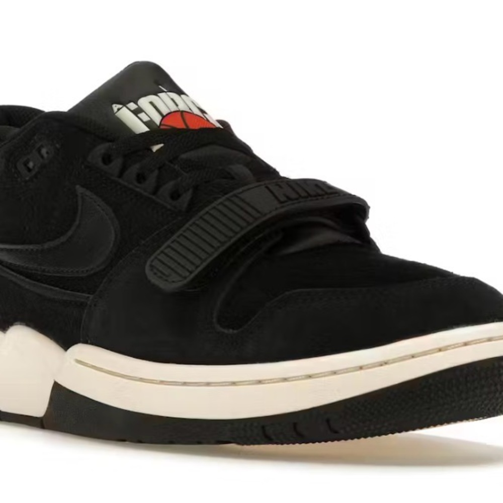 Nike Black and White Low-Top Strap Sneaker